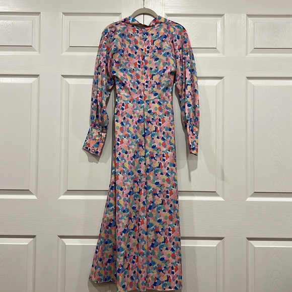 Paloma Blue Bronte Dress Womens Rainbow Confetti Size Medium - Picture 2 of 8
